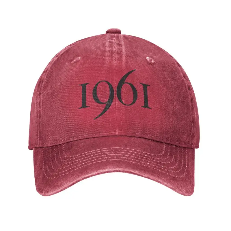 

Personalized Cotton Born In 1961 Vintage Birthday Gift Baseball Cap Hip Hop Women Men's Adjustable Dad Hat Spring