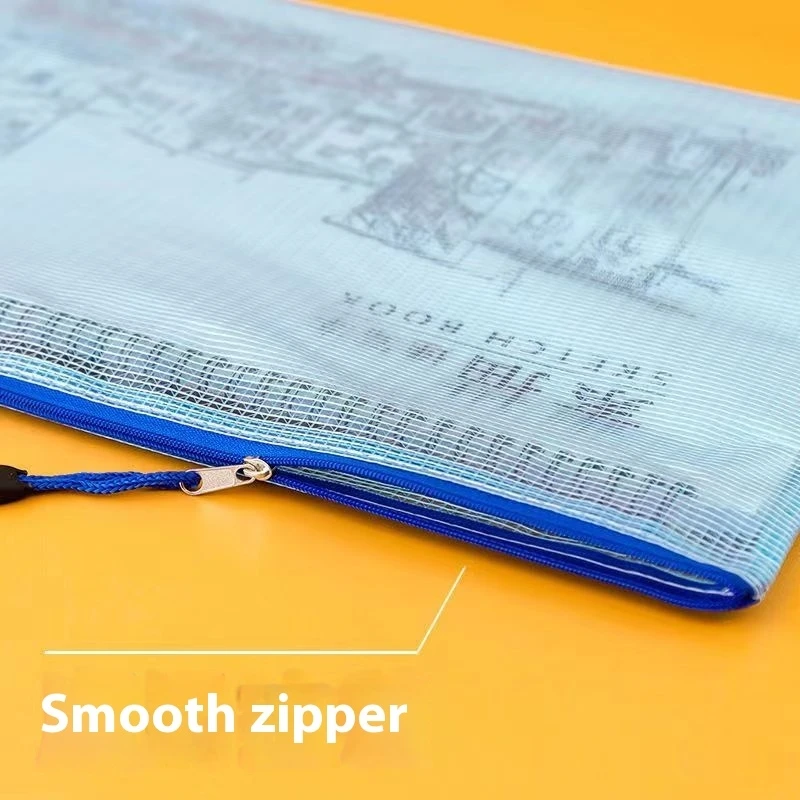 5 шт., сетчатые сумки на молнии для документов