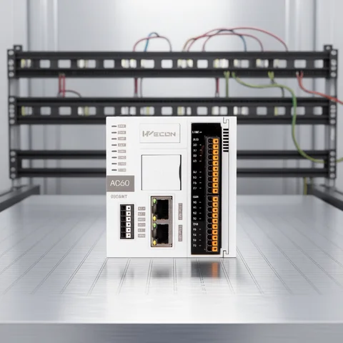 Wecon Codesys EtherCAT PLC AC60-0808MT-D, Motion Control, CNC, Robotic, EtherNet/IP, Programmable Logic Controller FB/FC ST