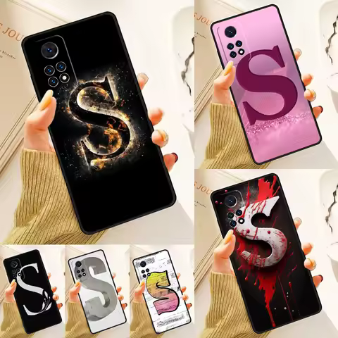 Cool The Letter S Case For Samsung Galaxy S24 Plus S23 S20 S21FE Lite S22 Ultra Note 20 S8 S9 S10 Phone Coque