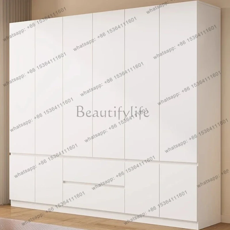 Factory Direct Solid Wood Wardrobe European Nordic White Clothes Wardrobe Bedroom Room Organization Armoire De Rangement Salon F