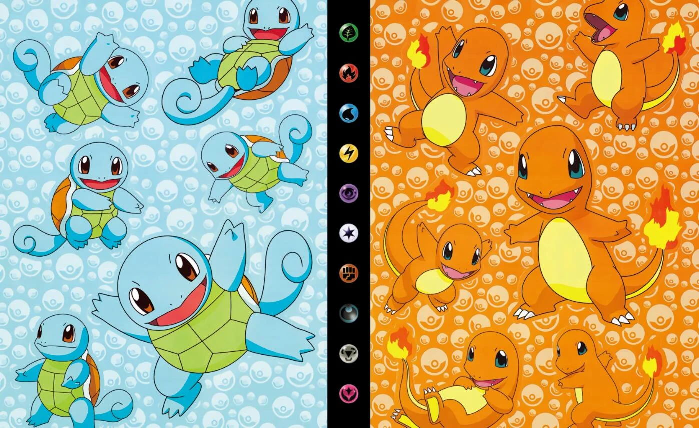 Hard Shell Charizard Squirtle Holder Binder Collections Folder Anime Card Protector Notebook Pokemones Album 240Pcs Card Book