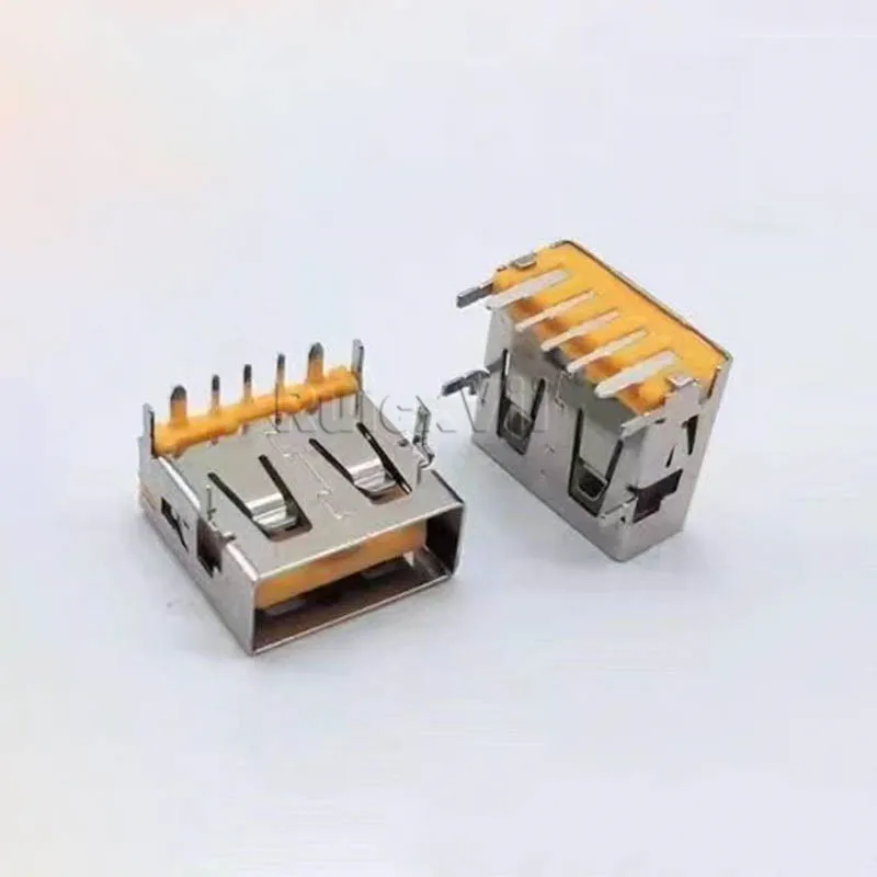 5 قطعة OPPO/VOOC فلاش تهمة 5Pin أنثى منفذ USB 5A عالية الحالي 90 درجة مجلس 4-Pin أفقي متعدد الألوان اختياري