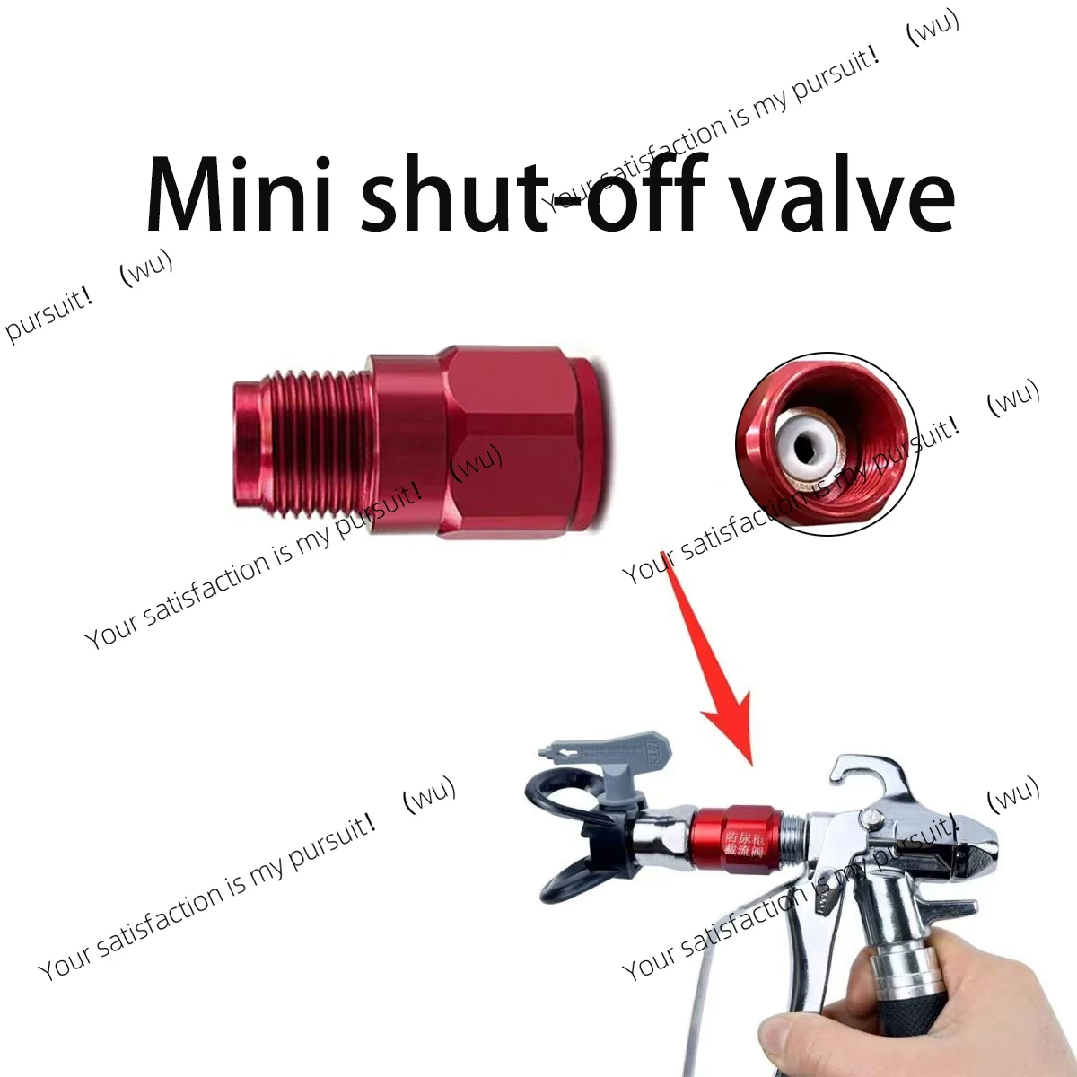 Mini Shut-off Valve Airless Spray Gun Accessory for Graco Wagner Titan Spray Gun
