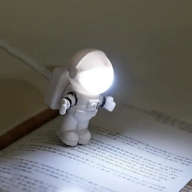 USB Night Light LED Astronaut Lamp Desk Lamp Flexible LED Nightlight 5V Reading Table Light Space Man Decoration Lamp For Laptop