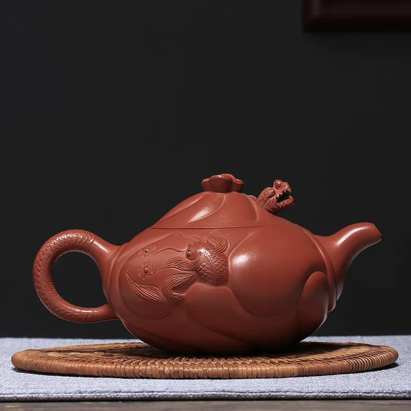 Original Yixing Clay Yuhualong Purple Clay Teapot Wholesale Pure Hand Total Authentic Teapot Manufacturer One Piece Dropshipping