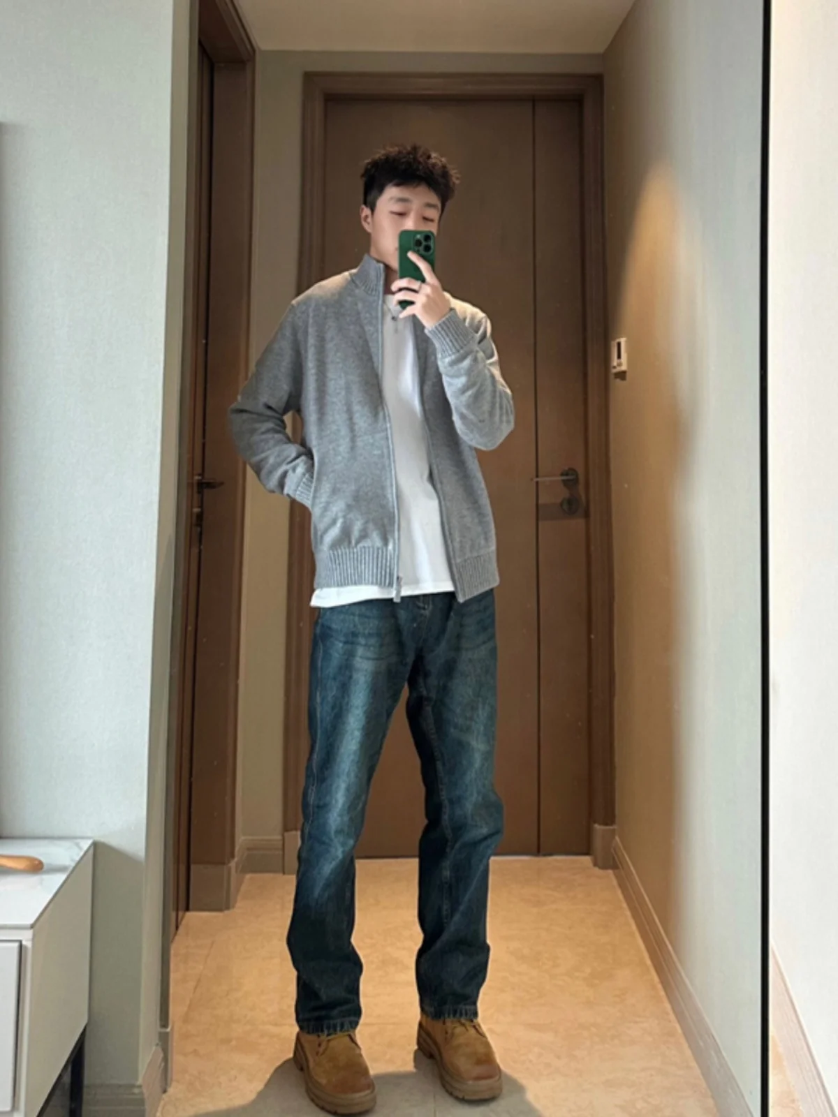 

Мужские джинсы Cleanfit Deep Blue, прямые, зауженные, в американском стиле, модные, брендовые, для повседневной носки, из полиэфирного волокна