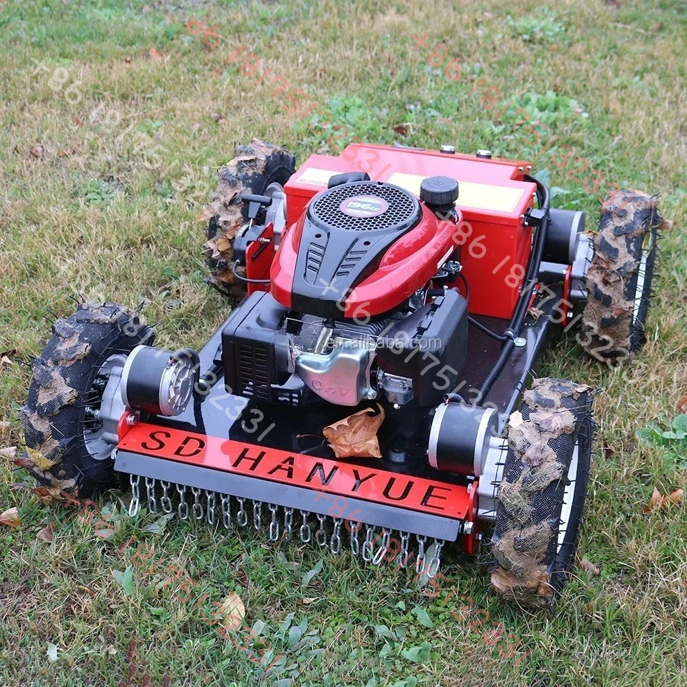New Industrial Grade 9HP Remote Control Lawn Mower 196cc Engine