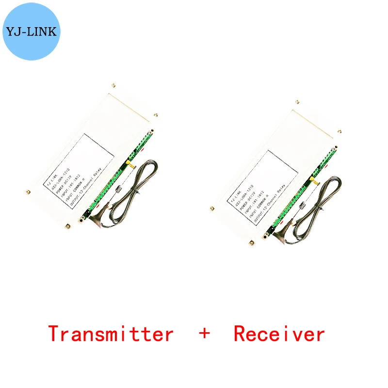 12CH 433MHz Lora Remote I/O Controller Wireless Transmission Point-to-Point Relay Switch Module