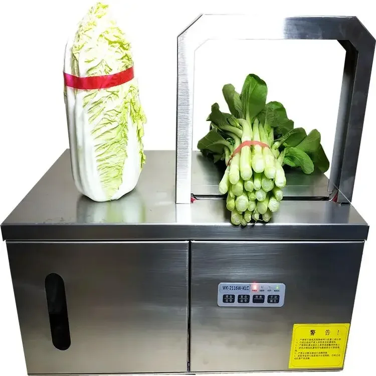 Small desktop vegetable strapping machine cilantro celery strapping machine