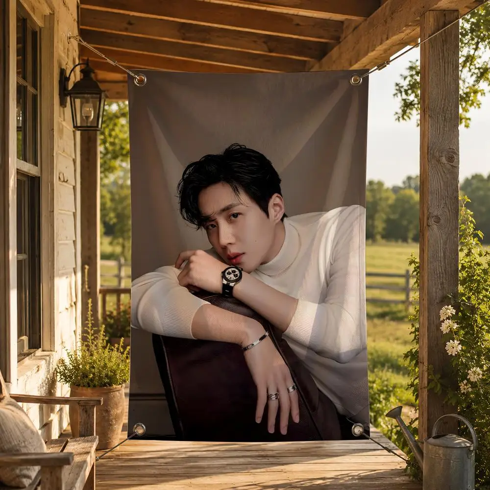 Actor K-Kim Seon Ho Flags Decorative Flag Banner for Indoor Outdoor Wall Garden Yard Porch Patio Home Party Decor