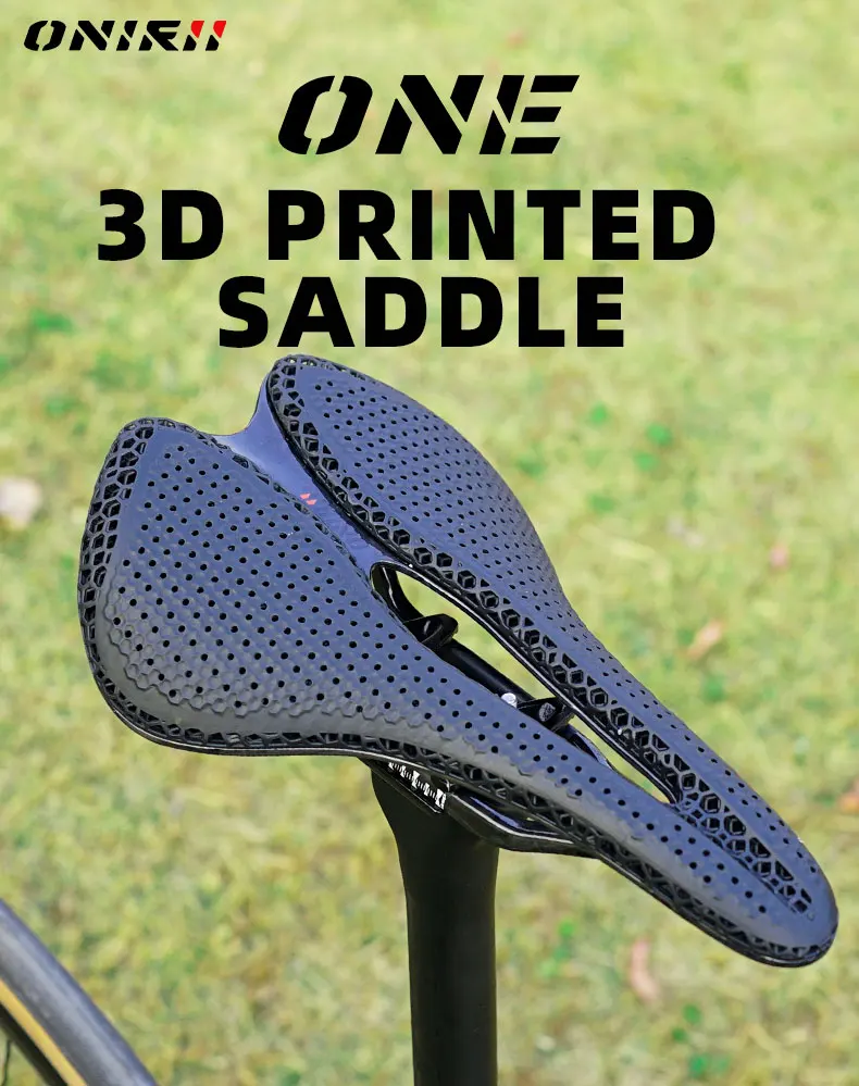 ONIRII ONE 3Dプリントサドル 143mm Onirii-軽量カーボンファイバー3Dプリント自転車シート,耐衝撃