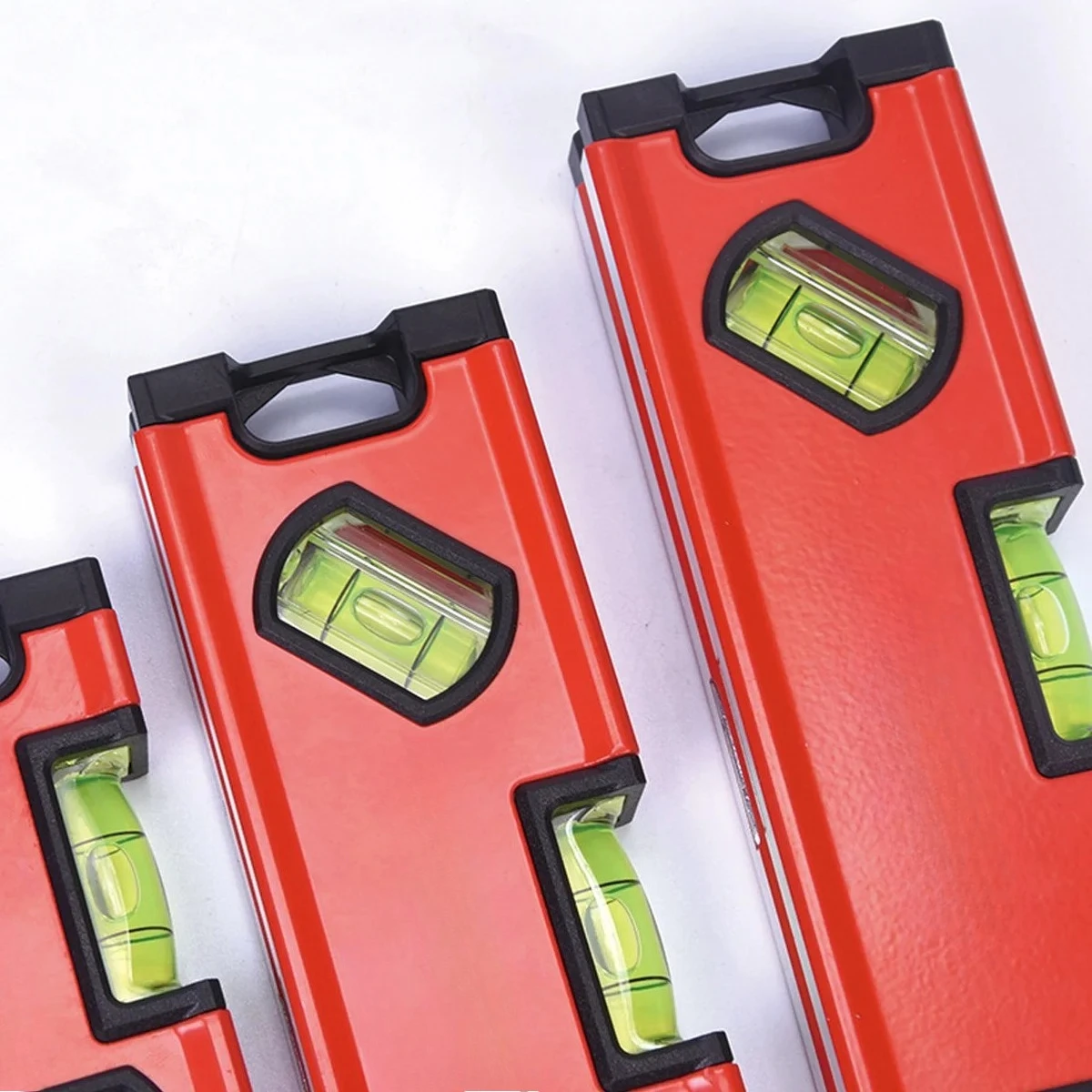 Top-view Window Aluminium Alloy Frame Diy Hand Tool Handy Pocket Torpedo Level Small Magnetic Leveler Tool with 0°/90° Bubbles