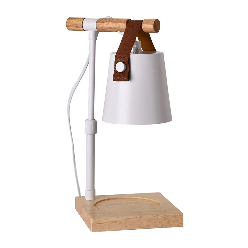 Holiday aromatherapy wax melting lamp regular lifting gift candle melting lamp bedside ornament Nordic wooden desk lamp dimmable