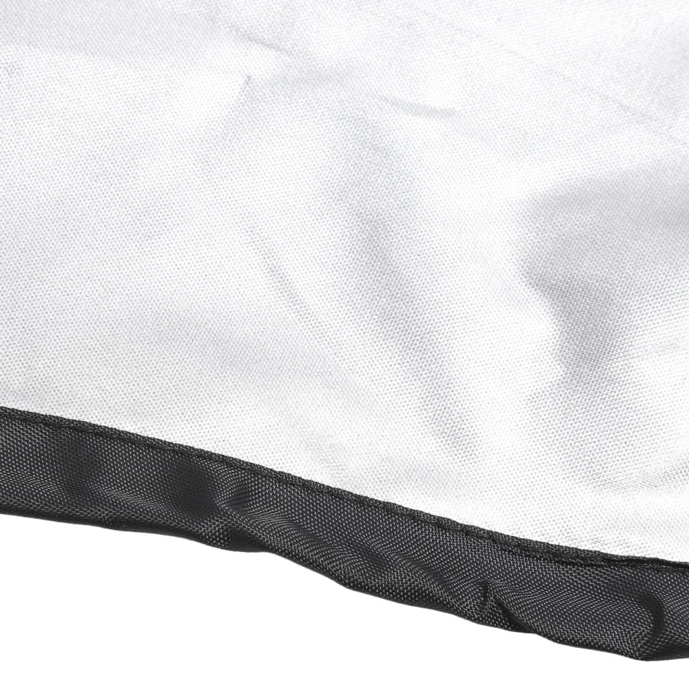 Easy Install Oxford Cloth Fire Pit Cover Black Waterproof Grill Cover Grid Heater Cover Yard