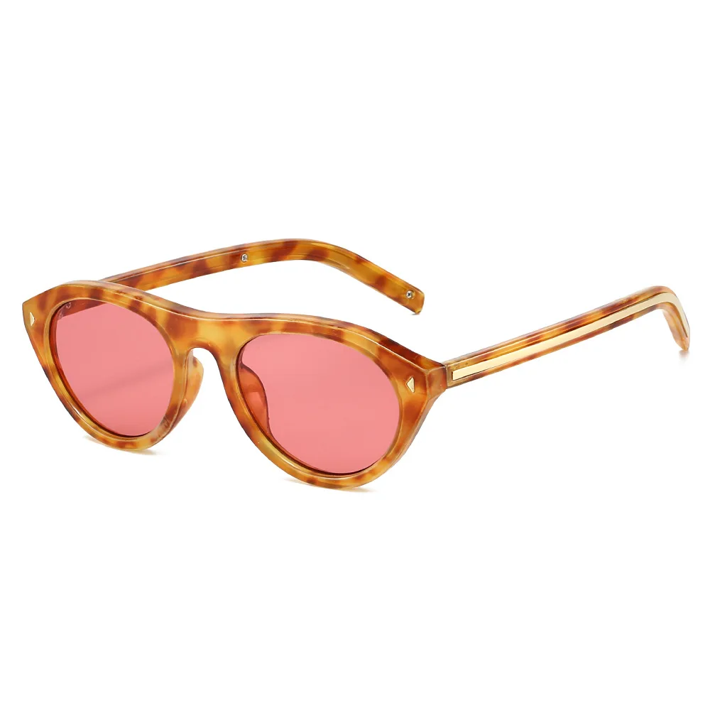 New Arrival Designer Sunglasses Women Cat Eye Fashion Ins Blogger Oval Sun Glasses Rivets Young Line Y2K Shades Gafas image 6