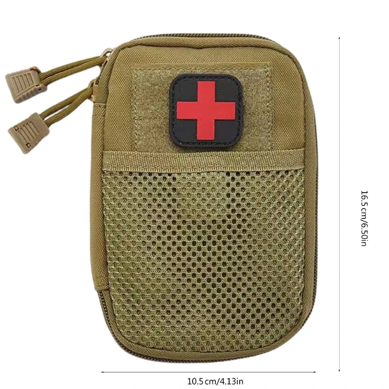 Y1UB Tasche per medicinali da esterno Tasche per soccorso tattico Marsupio per medicinali portatile