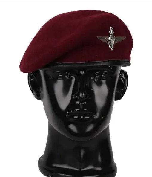 Burgundy Beret British Red Devil Airborne Soldier