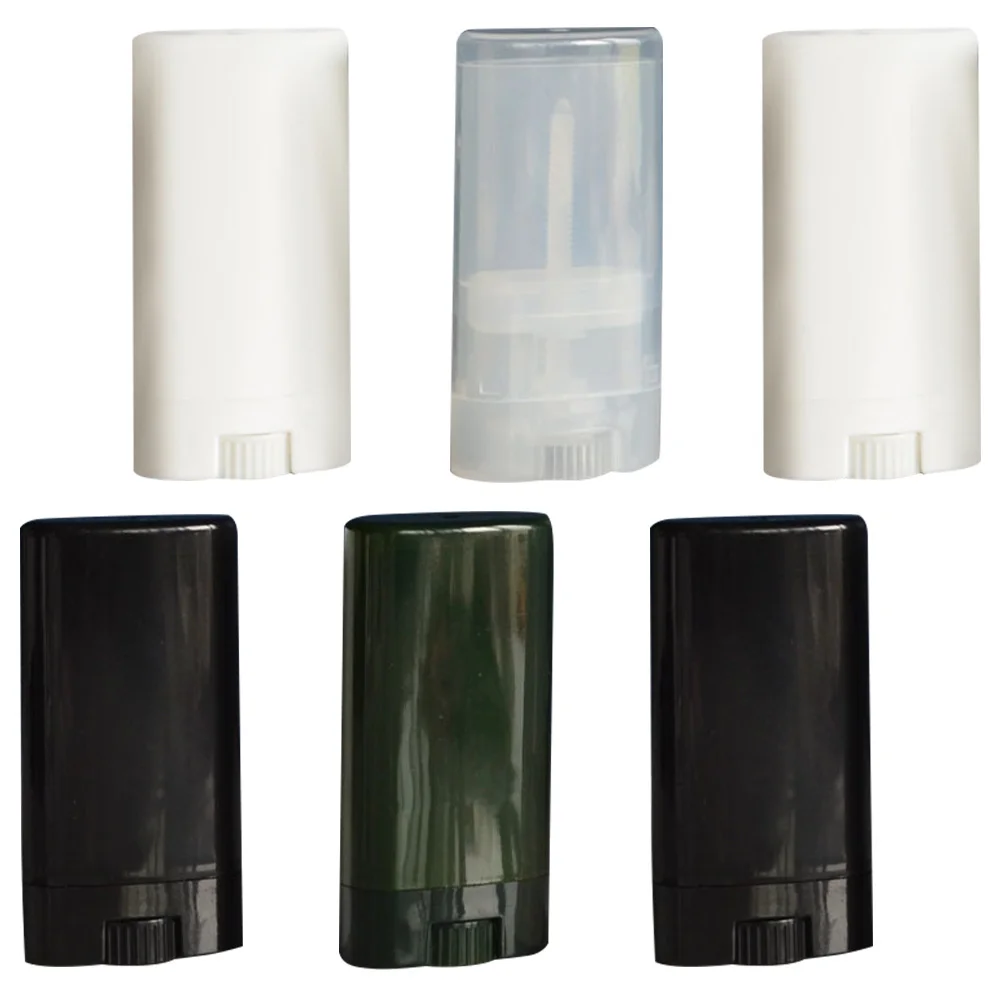 6 قطع من حاويات بلسم الشفاه DIY أنابيب فارغة حامل ملمع الشفاه المحمول تصميم أنيق مدمج لحاويات السفر #5