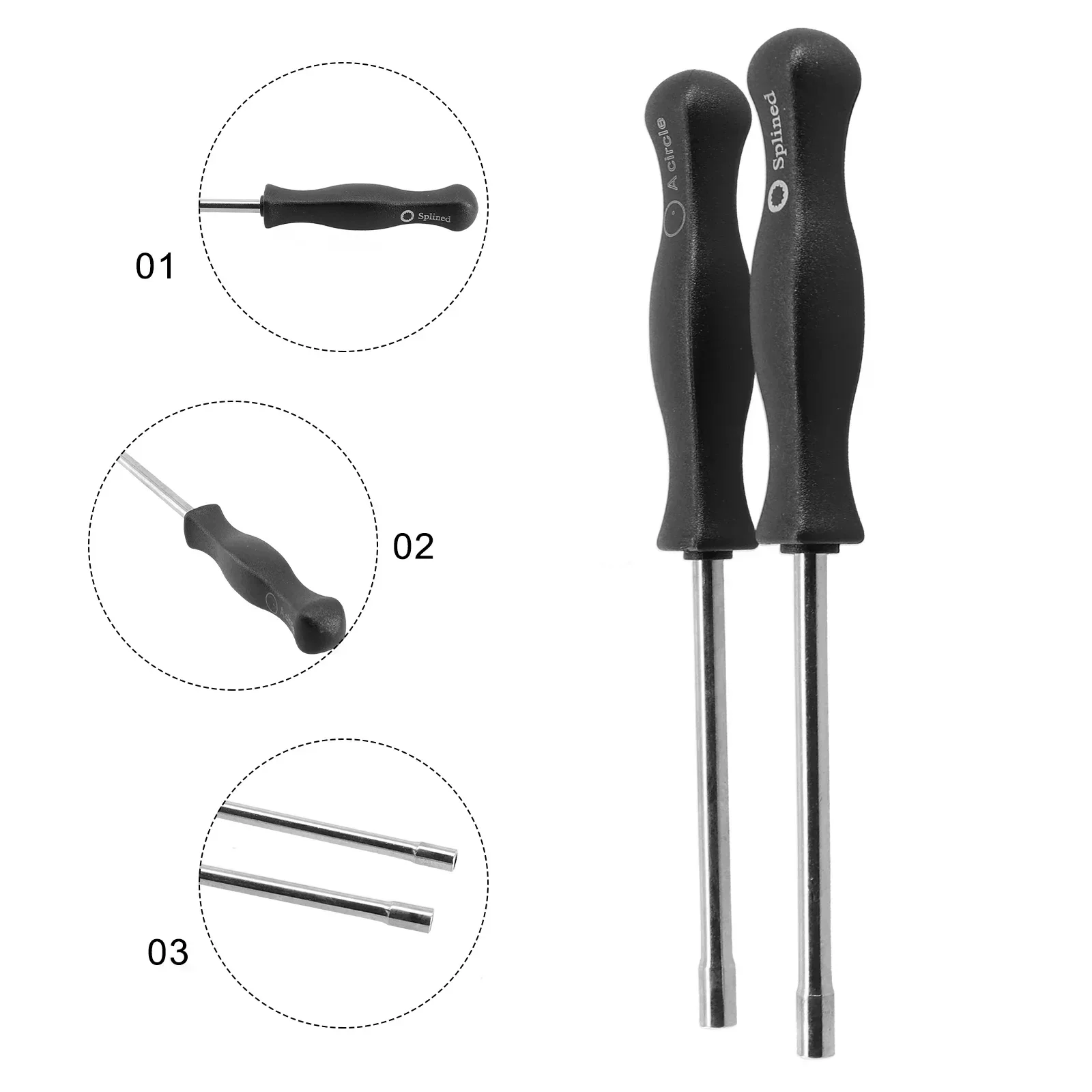 

2Pcs/set 21-Teeth Splined + A-Circle Carburetor Adjustment Tool Screwdriver Kit Universal Auto Tool Screwdriver