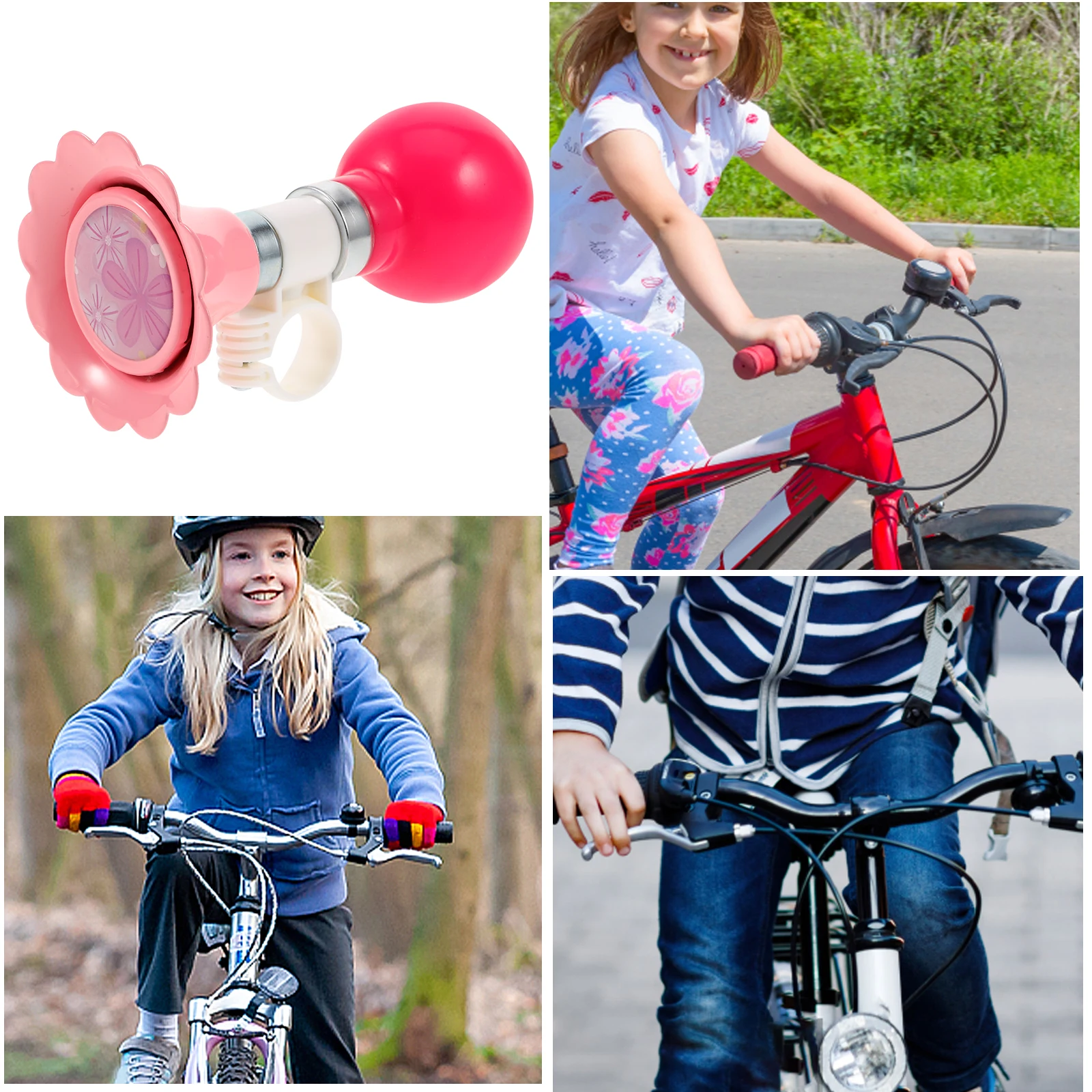 

Bicycle Air Horn for Kids Pink Metal Suitable Mountain Road Bikes Clear Sound Wear Resistant Cycling Horn Easy Installation