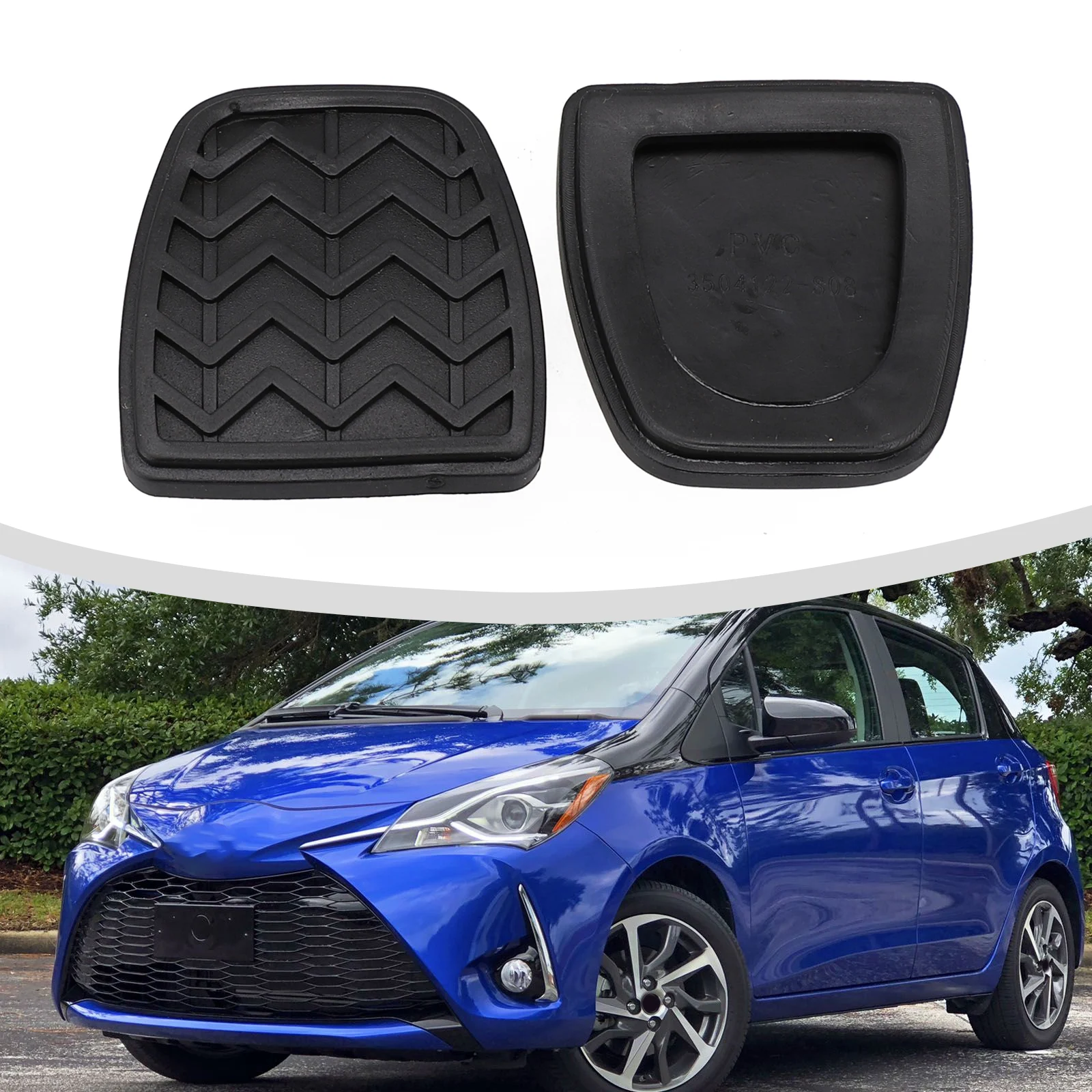 

For Scion 31321-52010 Plug-and-play Protact Cover 2Pcs Brake Clutch Pedal Pad Rubber Cover Hot Sale For Toyota