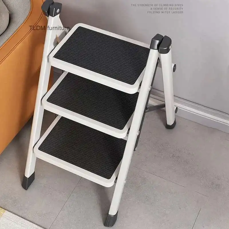 

Home Folding Telescopic Ladder Thickened Stairs Small Step Stools Simple Step Ladders Multi-functional Kitchen Climbing Ladder