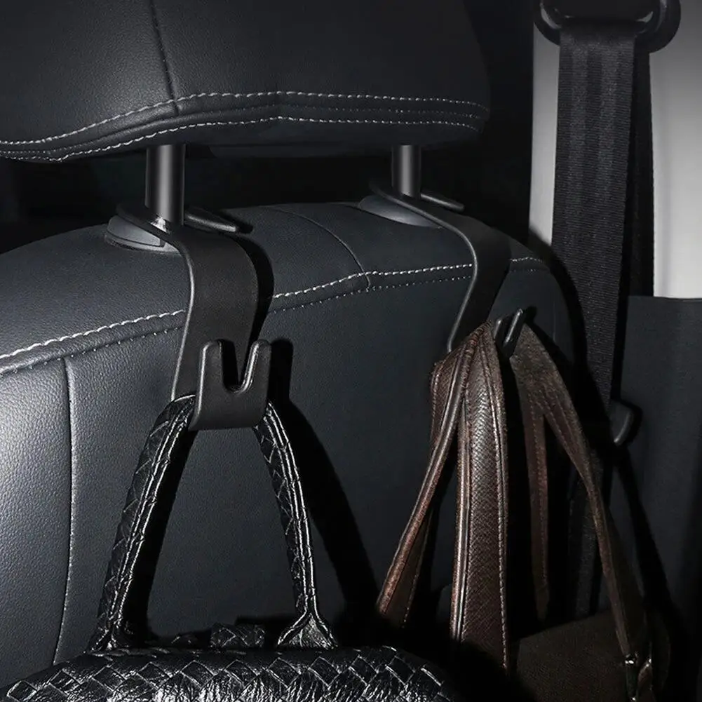 2Pcs/kot Car Seat Headrest Hook For Auto Back Seat Storage Organizer Hanger Storage Holder For Handbag Purse Bags Clothes C U6T3