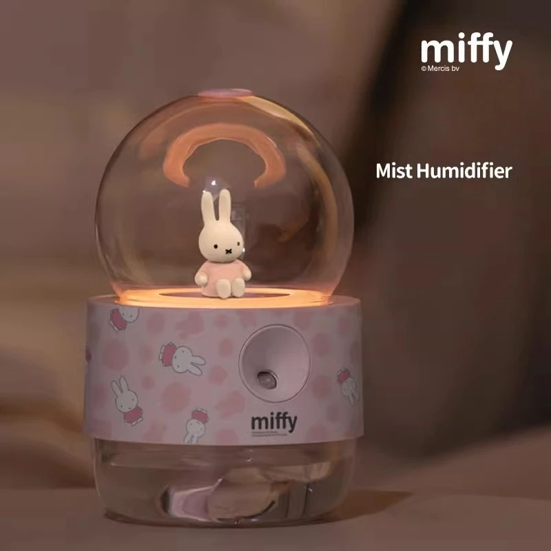 Japanese Cartoon Miffy Rabbit Bedroom Humidifier Kawaii Office Small Mute Spray Creative Holiday Gift for Children