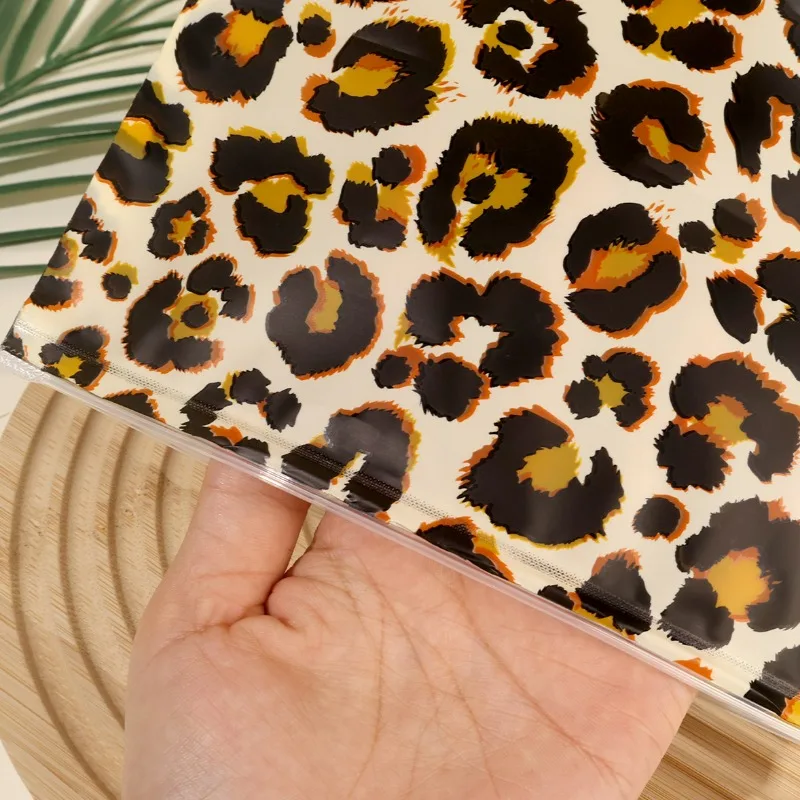 Leopard Print Storage Bag Place Skin Care Products Makeup Smooth Rectangle Pouch Light EVA Waterproof Cosmetic Bags Organizer