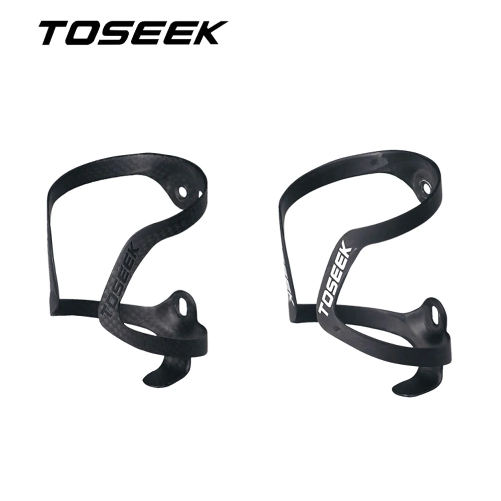 

TOSEEK Matte Carbon Fiber Bottle Holder Bicycle Drink Water Bottle Cage Brackets for Road Bike MTB Cycling Mountain Parts
