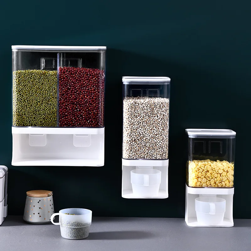 Simple compartmented grain can storage box sealed storage can grain storage can washing powder fragrance bead storage