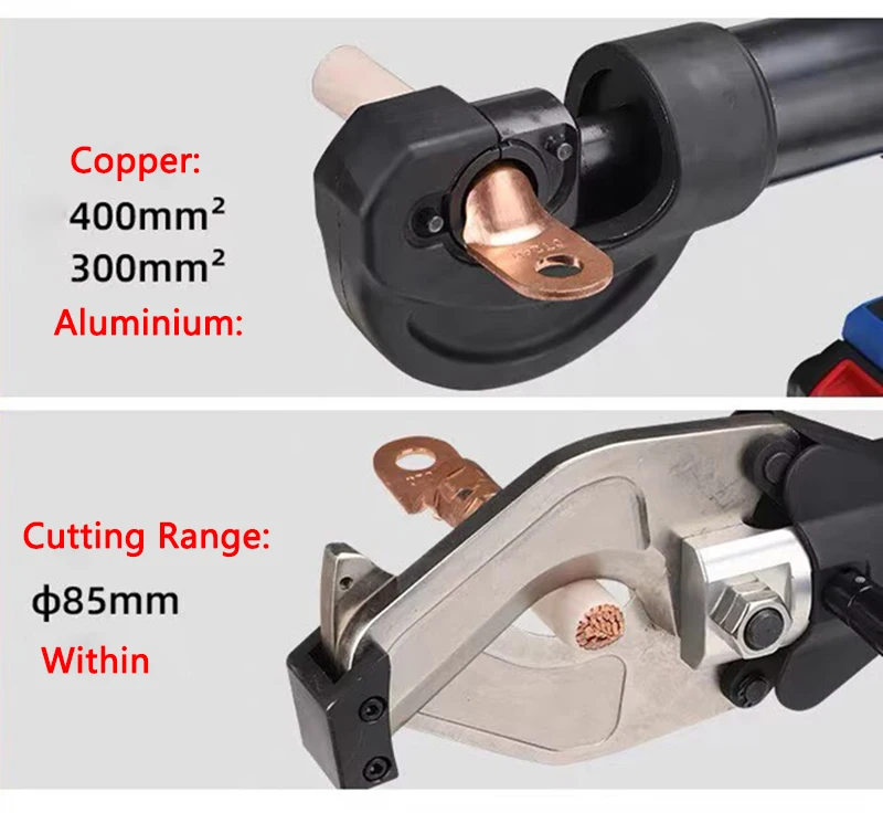 Crimping Cutting Two in One Electric Hydraulic Pliers SL-400/85C Small Portable Cable Cutter 10-400mm2 Terminal Crimping Pliers