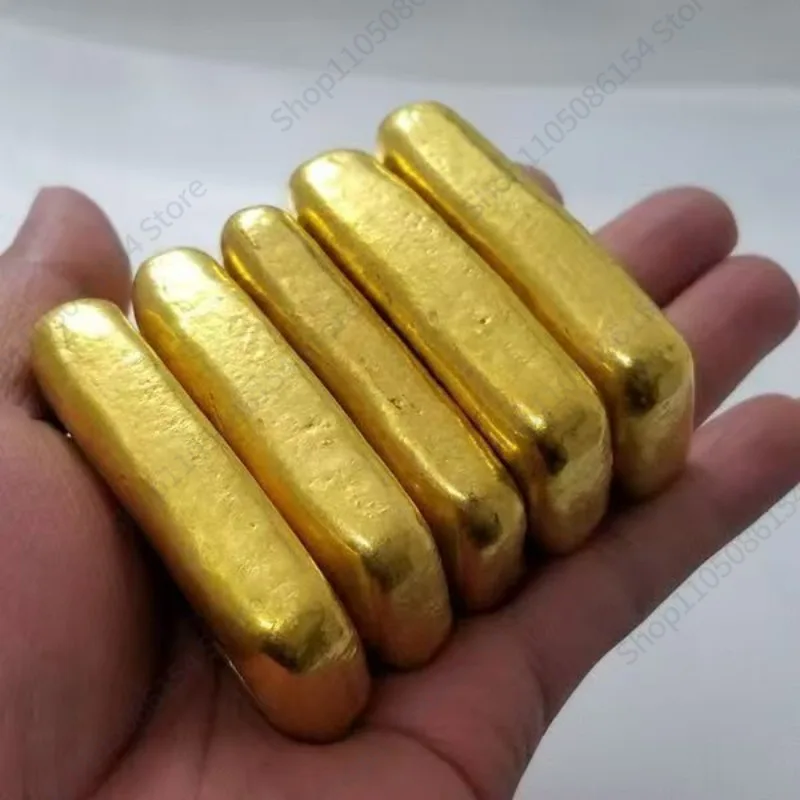 Fake gold bars Nordic imitation gold bars can be melted and reformed. The color remains unchanged after burning and cooling.