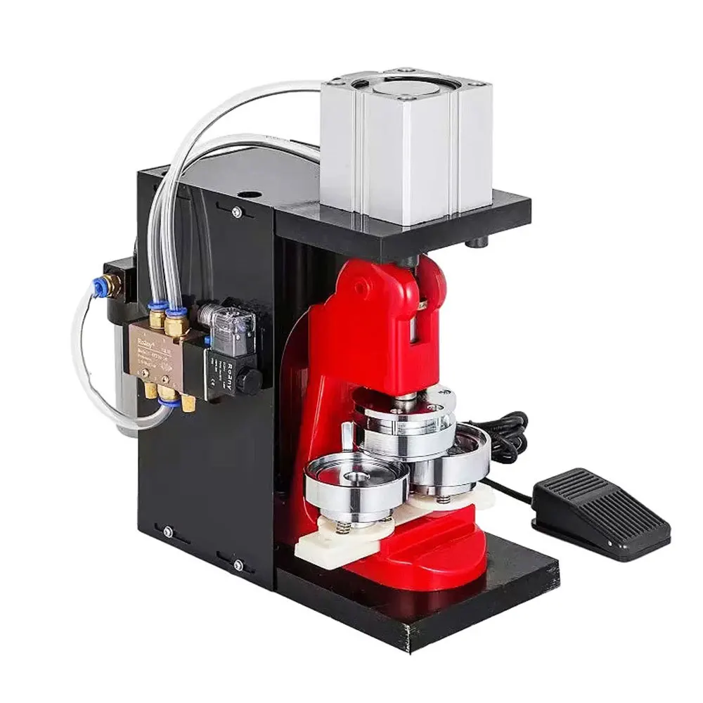 Automatic badge machine Pneumatic Tinning badge machine  includes badge mold 2025 NEW