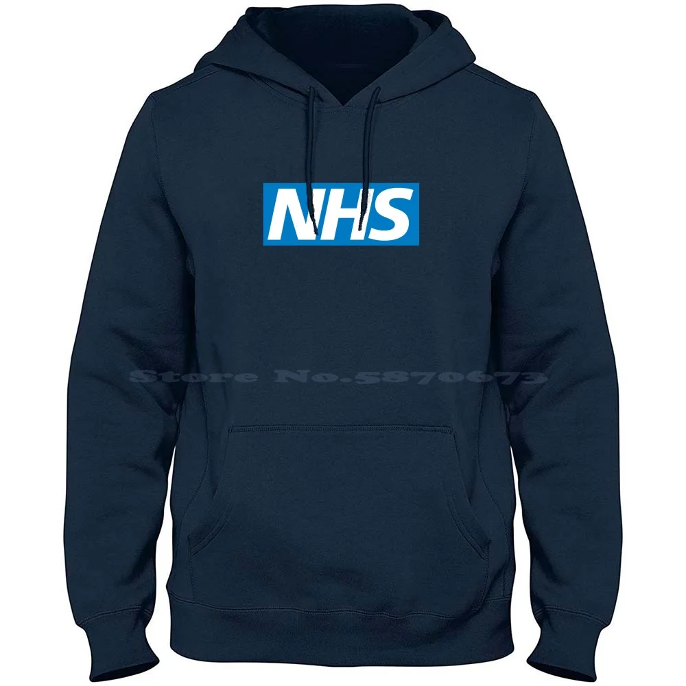 Nhs Logo 100% Cotton Hoodie T Shirt Nhs National Health Service Doctor Paramedics Syringe Hospital Clinic Emergency Room