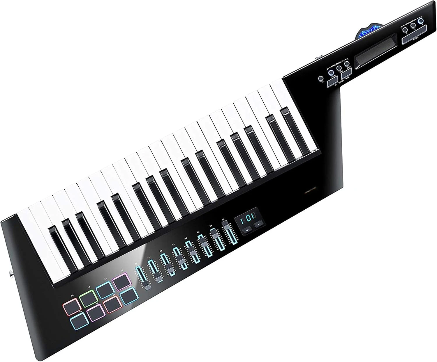 Vortex Wireless 2 - High-Performance USB MIDI Wireless Keytar Controller with Professional Software Suite Included,Black