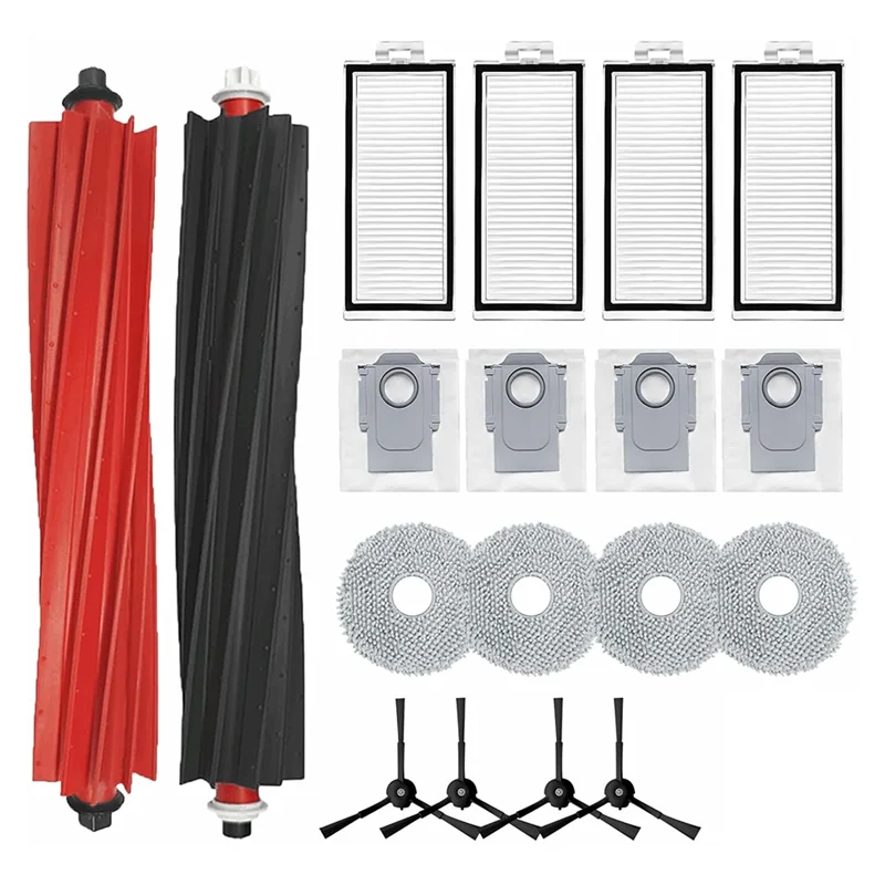 Suku Cadang Pengganti Stabil untuk Roborock Qrevo Master/ P10s Pro V20 Penyedot Debu Filter HEPA Bantalan Kain Pel Kantong Debu