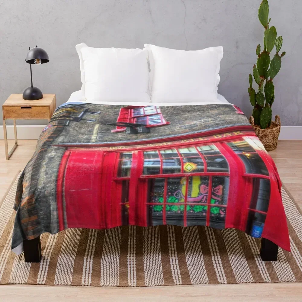 

The Anchor Pub London Throw Blanket Machine Washable Soft Warm Blanket