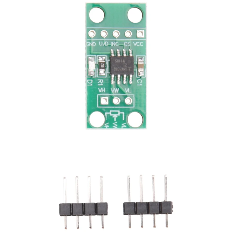 X9C103S nowy komputer modułu cyfrowy potencjometr + metalowy obwód cyfrowy potencjometr 100K 100 rzędu