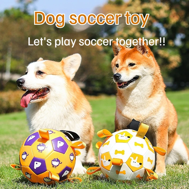 Interactive Training Inflatable Football Sound Pet Toy Ball Outdoor For Dog