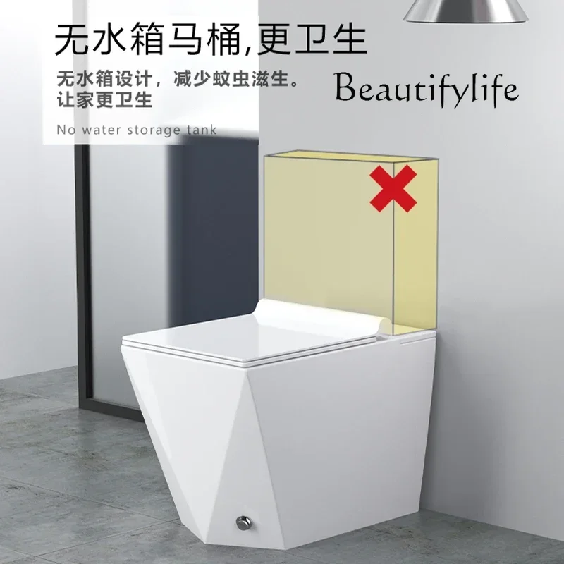 BJ FKSmall Apartment Diamond Black Pulse Toilet Household Toilet Siphon Water-saving Color Creativity