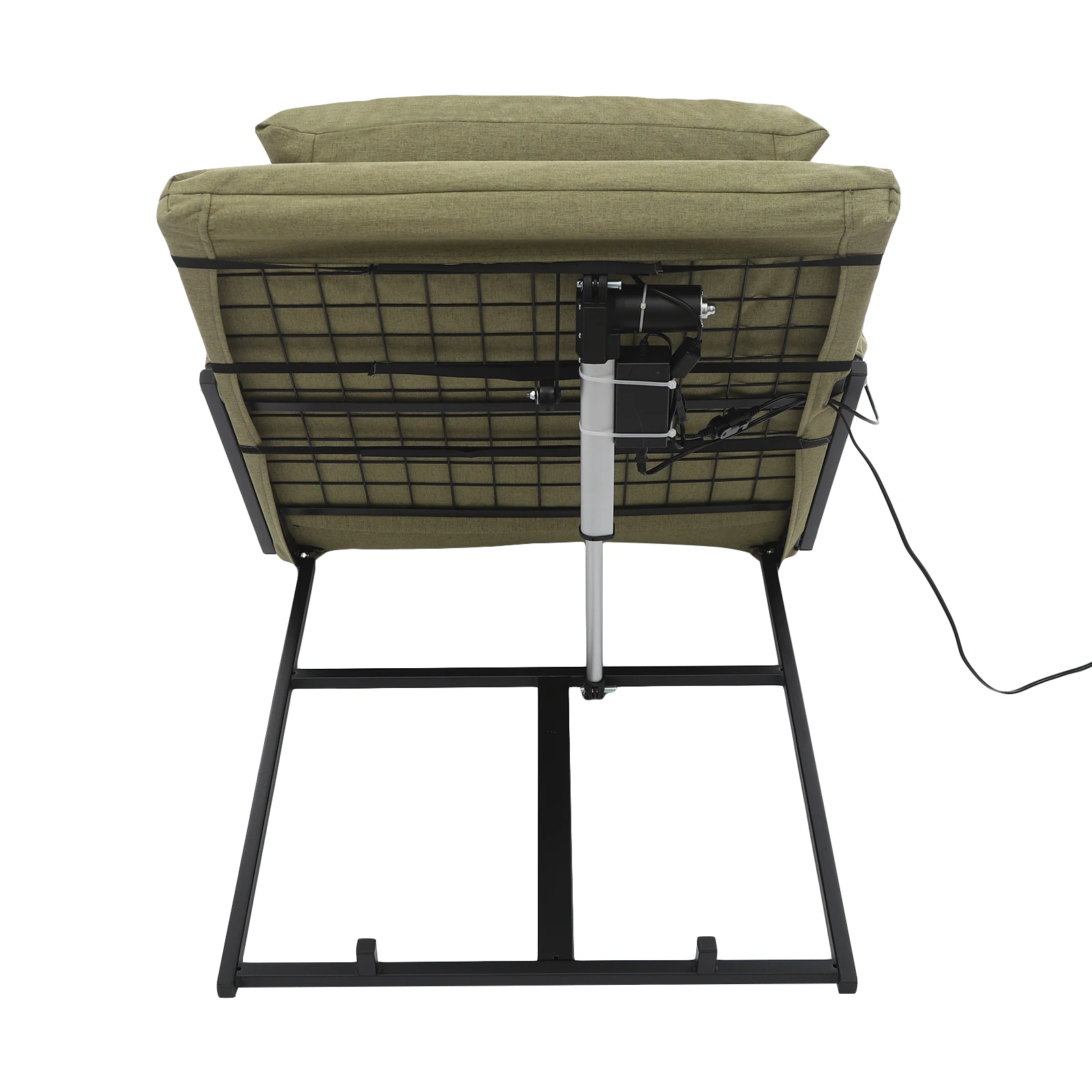 سرير مستشفى كهربائي أخضر شديد التحمل - سعة 450 رطل، جهاز تحكم عن بعد لاسلكي، مسند ظهر قابل للتعديل للعناية المنزلية للمريض والتعافي