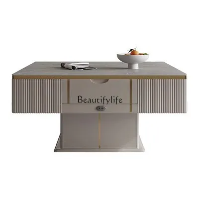 

Mahjong table tea table one-body lifting automatic multi-functional dual-purpose rock slab sparrow table