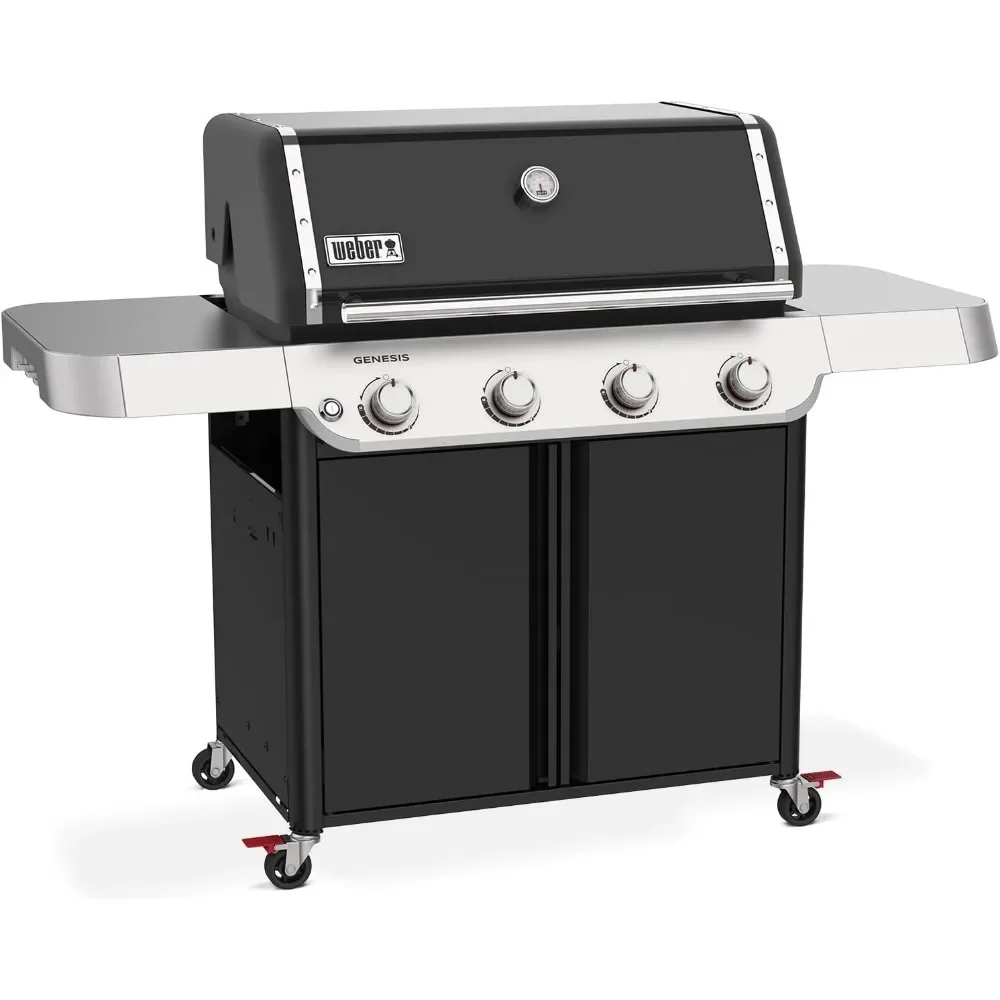 Genesis E-415 vloeibare propaangasgrill, zwart