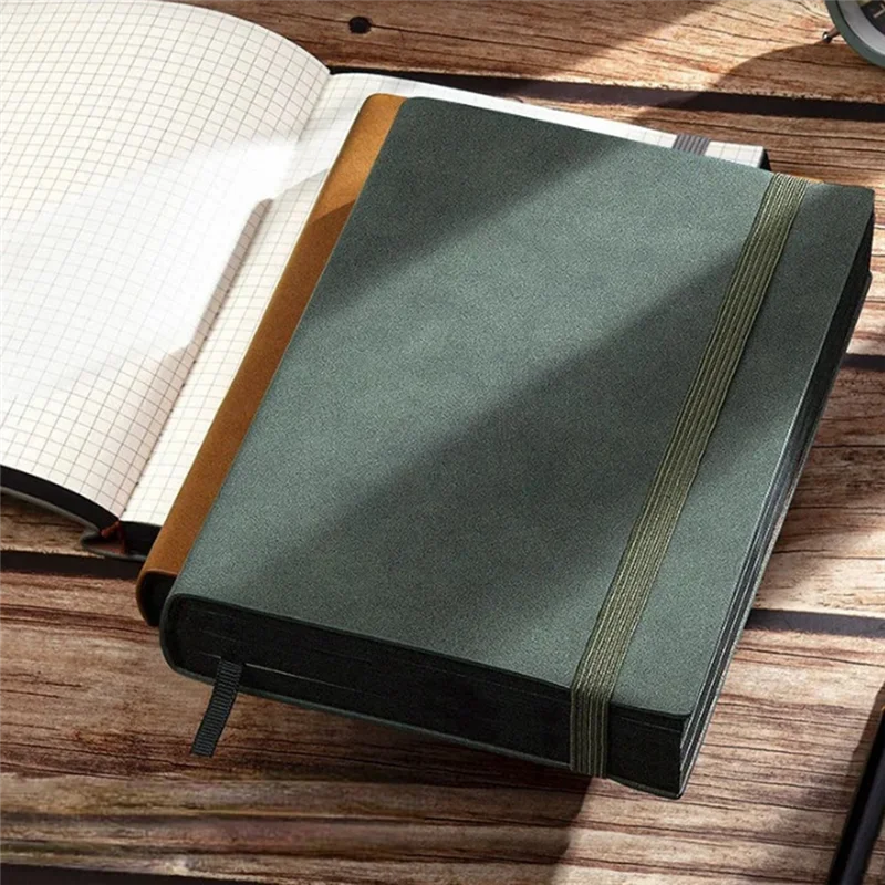 AEE7-A5 厚い日記ノートブック 320 ページレザーノートブック学生文具事務用品書き込みと記録用