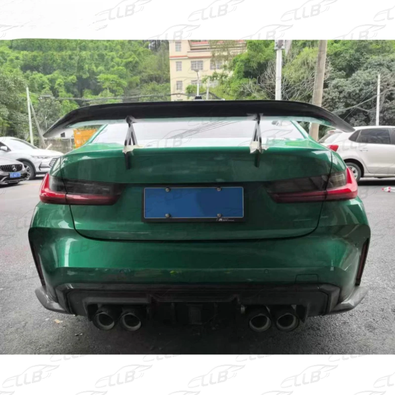 Elite Modified Carbon Rear Tail Wing Spoiler Kit for Sports Sedan Coupe Off-Road Lightweight