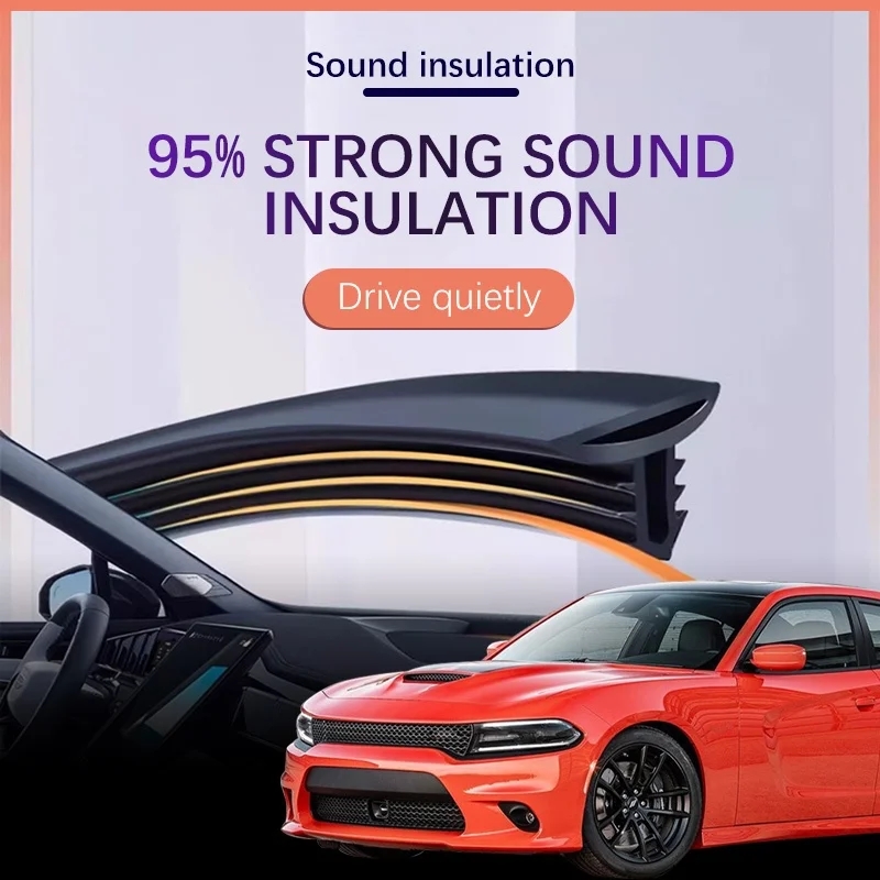 

Car Dashboard Sealing Strip Interior Auto Noise Sound Insulation Rubber Trim Weatherstrip Car Accessories For Dodge Charger