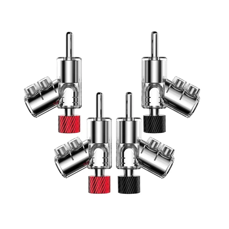 

SQPP-45 Degree Banana Plugs Double Screw Speaker Locking Dual Screw Locking Right Angle Banana Speaker Connectors