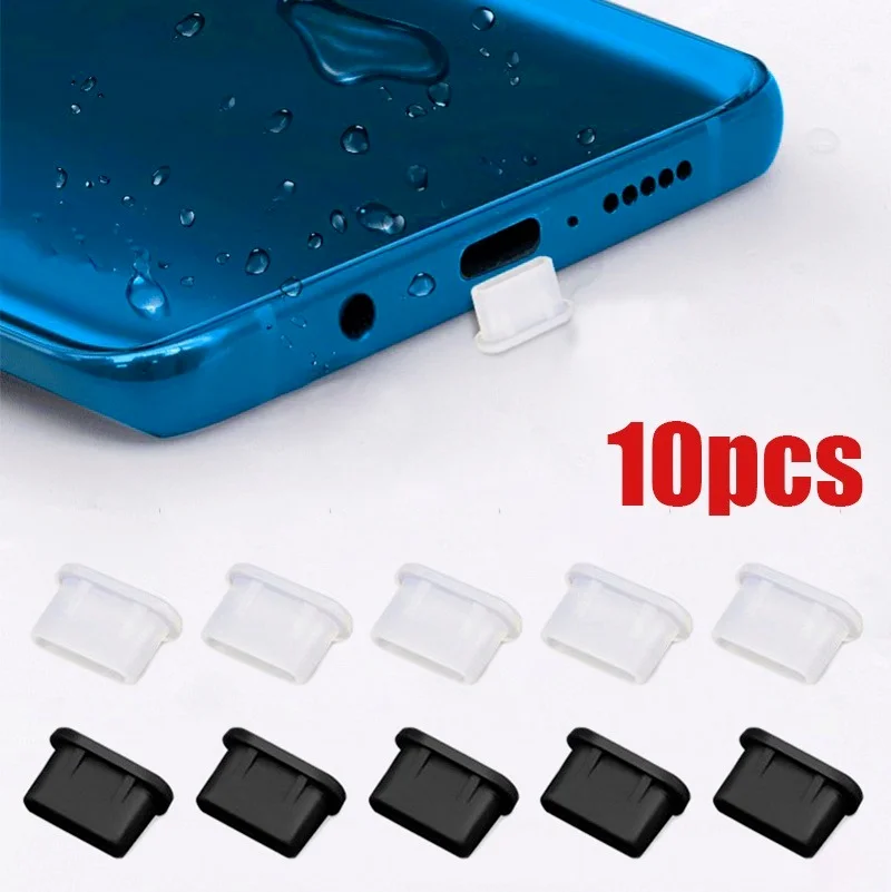 Type-C Silicone Dust Plugs Phone USB Charging Port Protector   Cover Type C Anti-dust Cap for Samsung Xiaomi Huawei